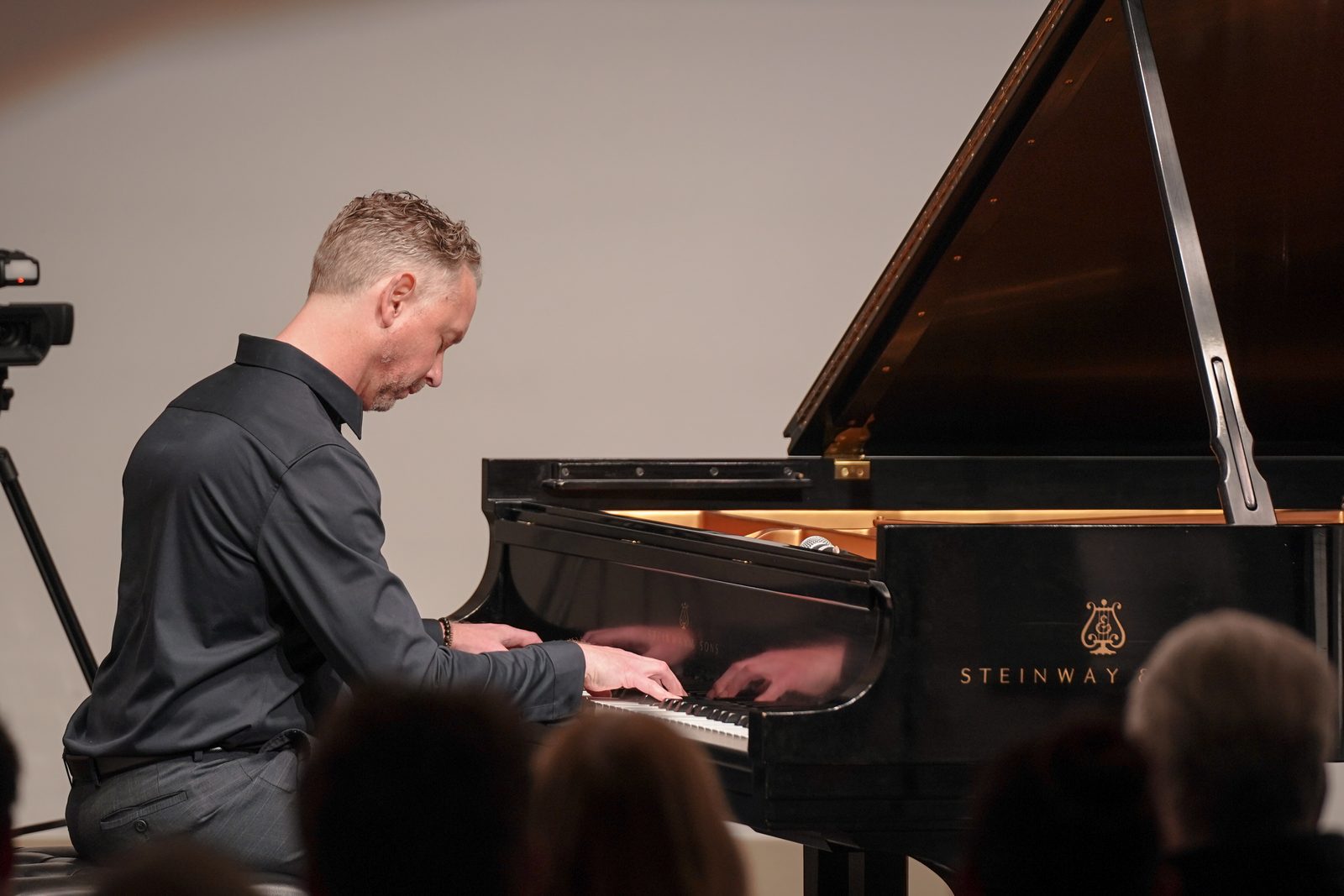 Justin Levitt at the piano
