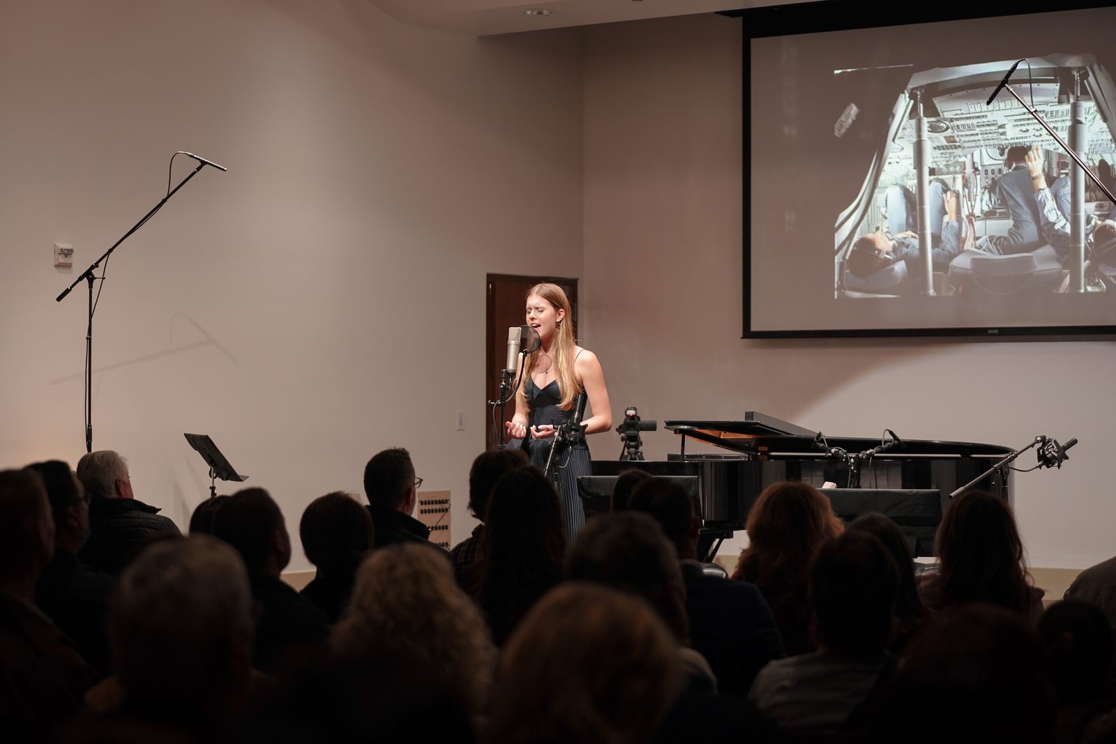 Lilah Anders sings From Up Here with Justin Levitt at the piano